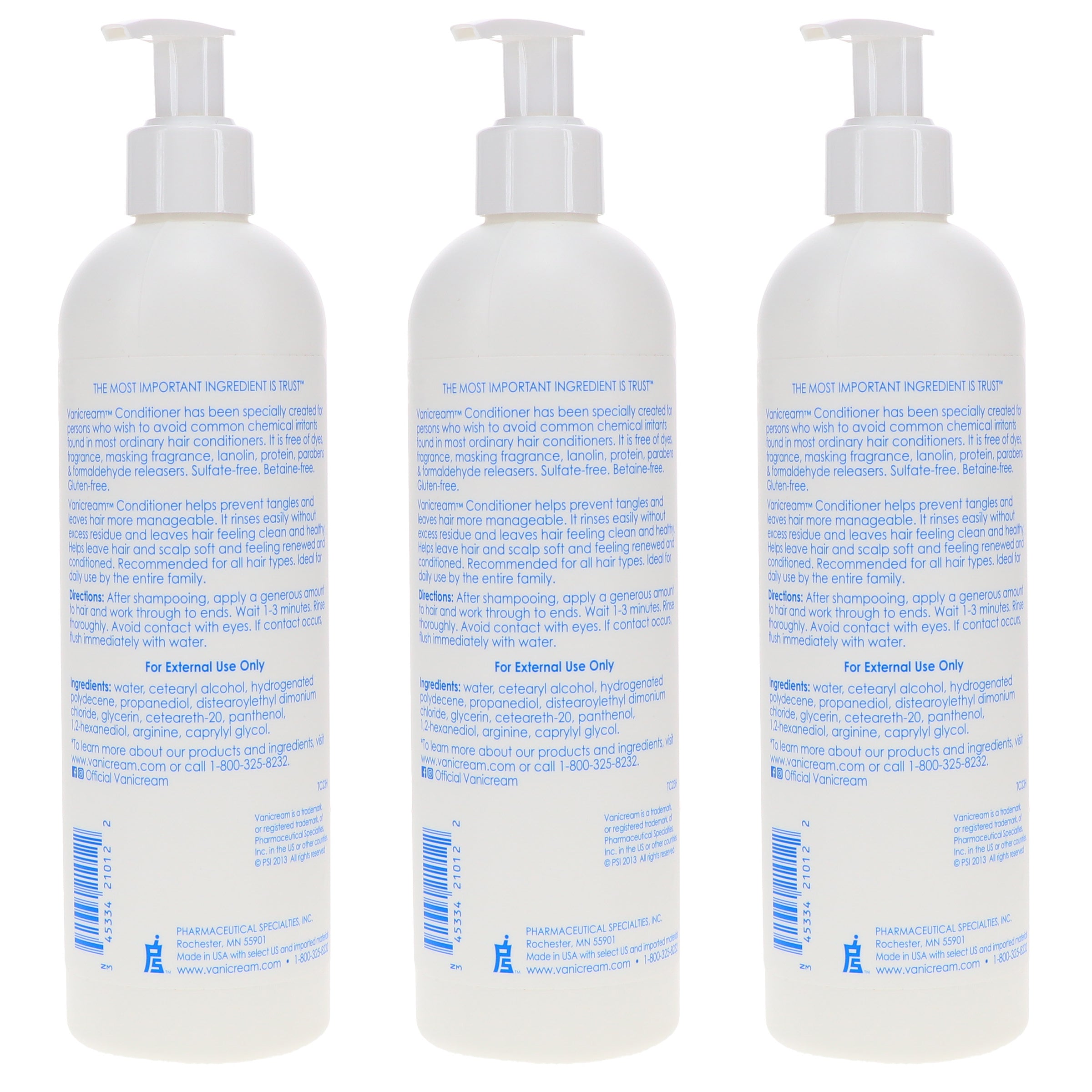 Vanicream Conditioner 12 oz 3 Pack