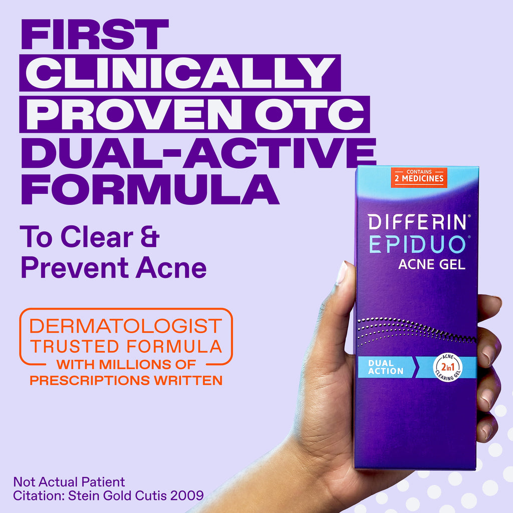 Differin Epiduo Pump 0.5oz with Adapalene 0.1% and Benzoyl Peroxide 2.5% Gel