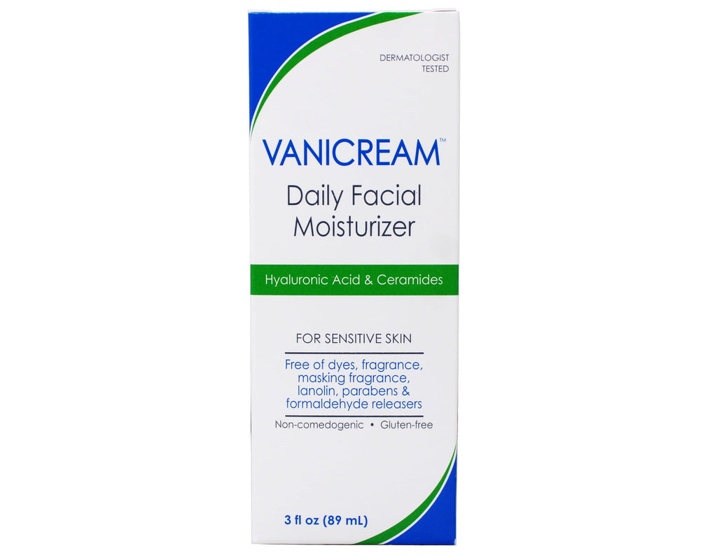 4 Pack - Vanicream Daily Facial Moisturizer For Sensitive Skin, Hyaluronic Acid & Ceramides 89 ml / 3 oz