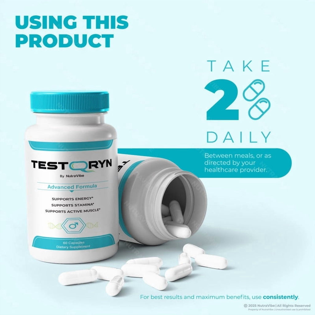 (3 Pack) Testoryn – Original Testoryn Capsules with a Natural Daily Blend for Energy & Wellness | Clean, Gentle, Easy-to-Swallow Pills (180 Capsules)