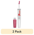 (2 pack) Maybelline Super Stay 24 2-Step Liquid Lipstick Makeup, 055 Perpetual Plum, 1 Kit