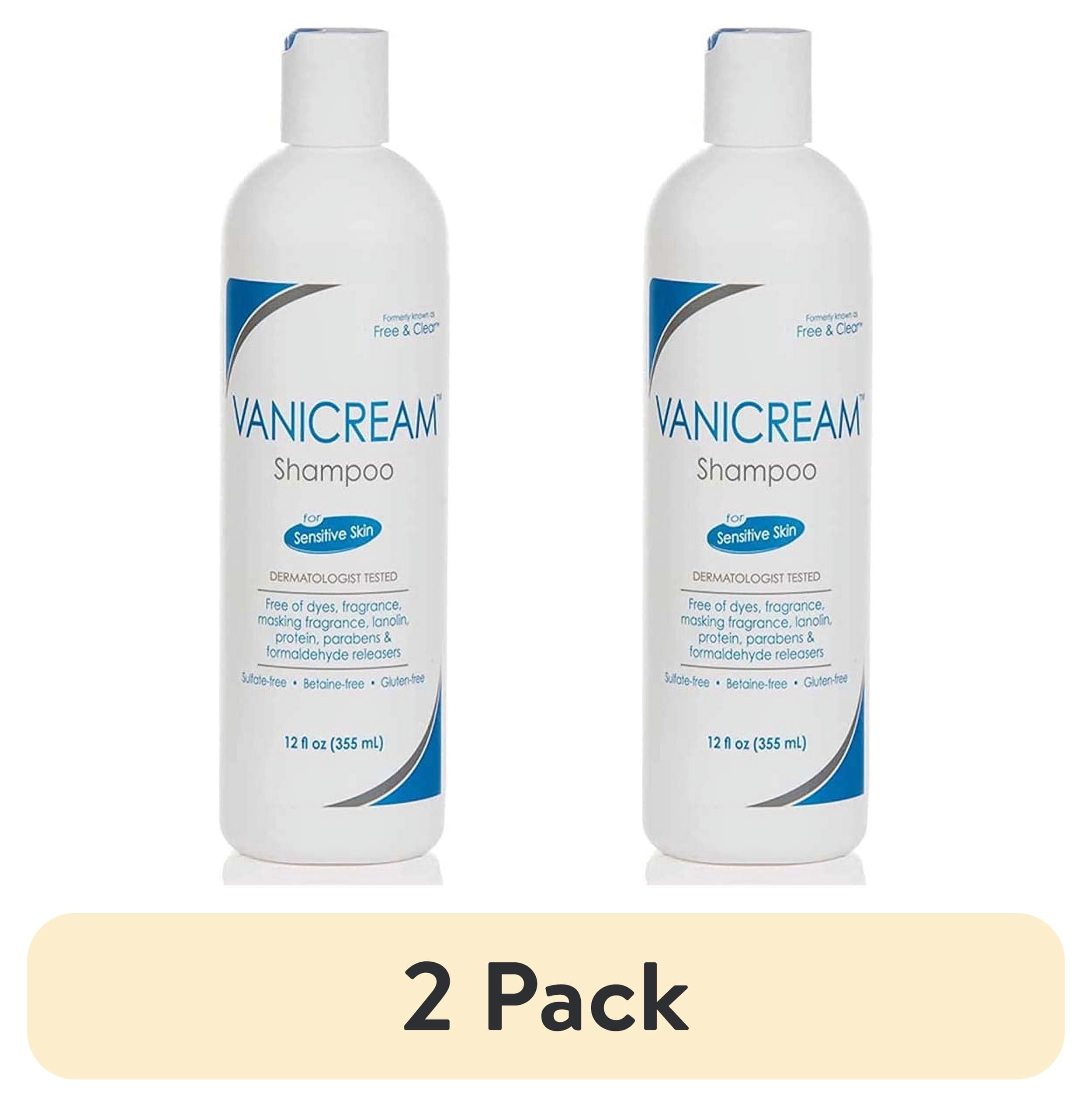 (2 pack) Free & Clear Shampoo 12 oz.