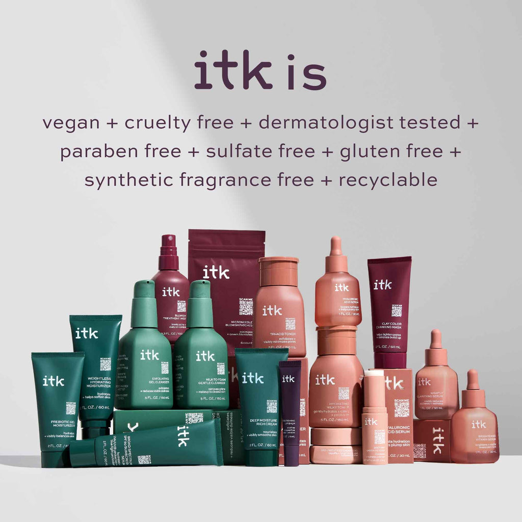 ITK Skincare Blemish Acne Spot Treatment with 0.5% Salicylic Acid + Tea Tree Oil for All Skin Types, 0.5 oz