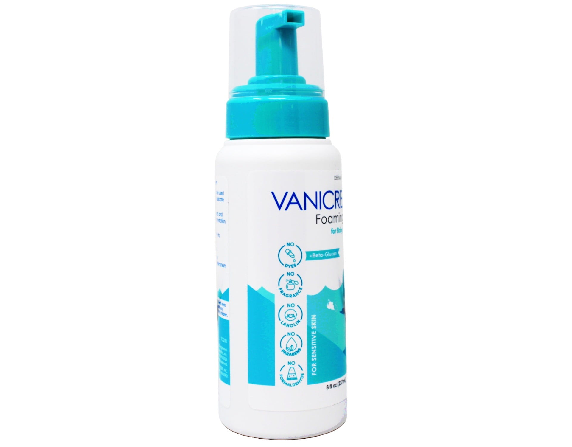 (3 pack) Vanicream Foaming Wash, For Baby, Sensitive Skin, Tear Free, 8 fl oz (237 ml)