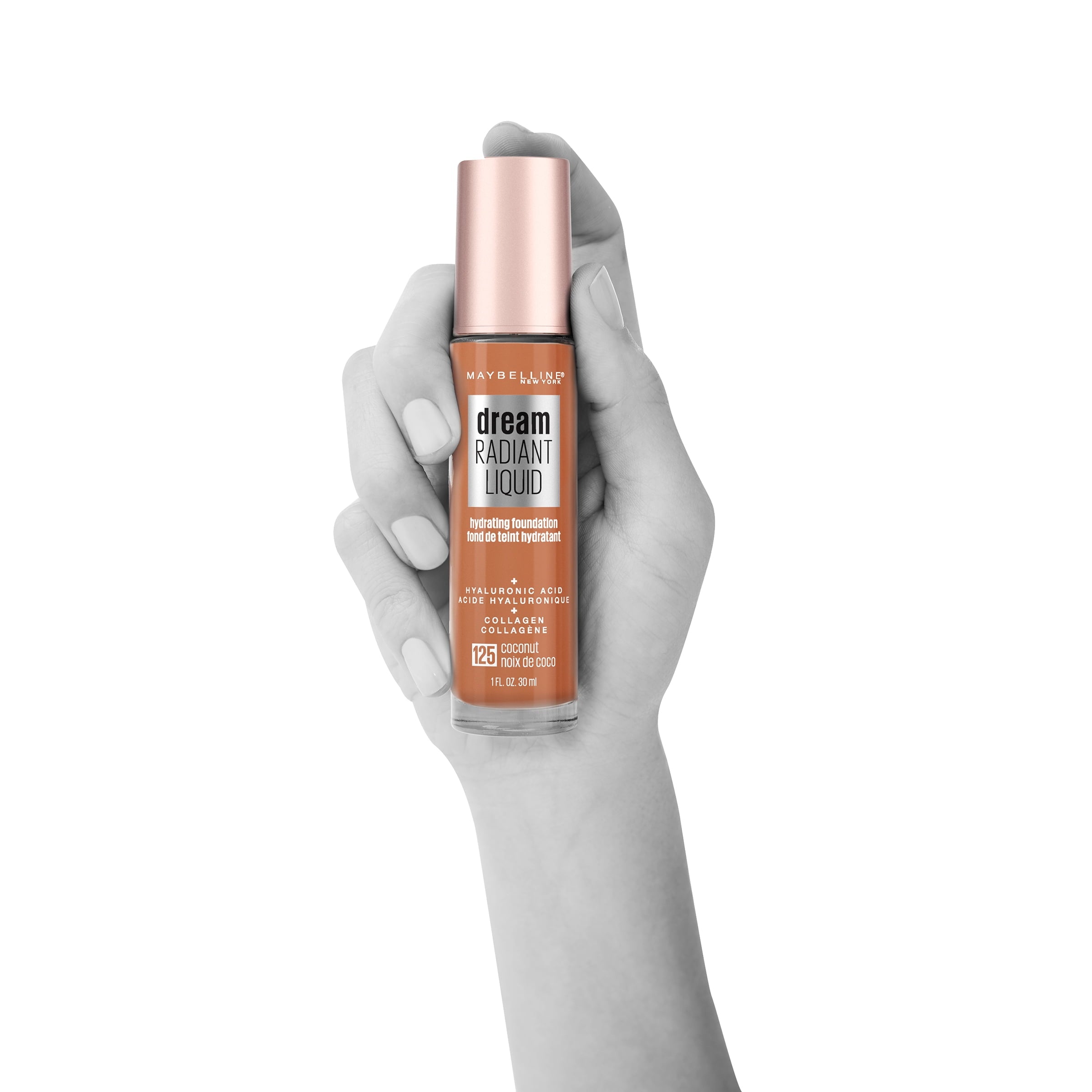 Maybelline Dream Radiant Liquid Medium Coverage Hydrating Foundation, Coconut, 1 fl. oz.