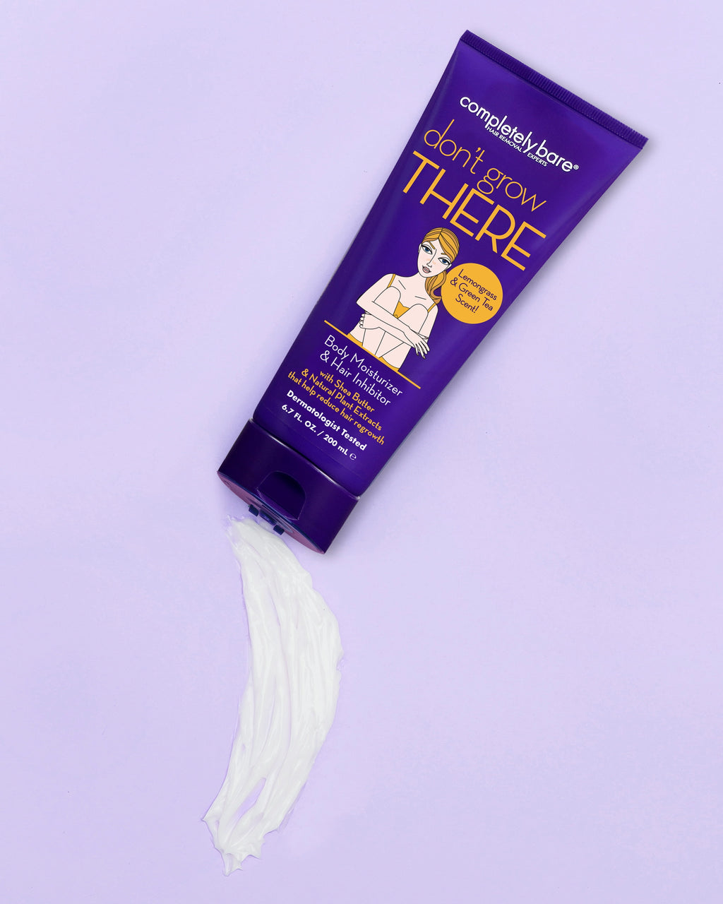 Completely Bare don't grow THERE Body Moisturizer & Hair Inhibitor, 6.7 FL OZ