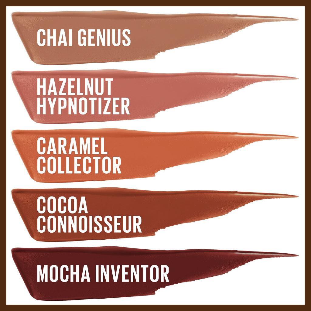 Maybelline SuperStay Matte Ink Liquid Lipstick, Coffee Edition, Hazelnut Hypnotizer, 0.17 fl. oz.