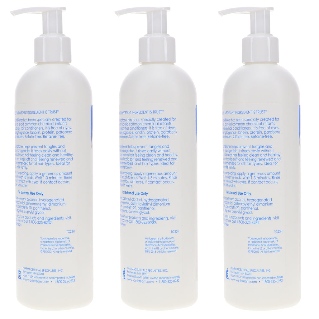 Vanicream Conditioner 12 oz 3 Pack
