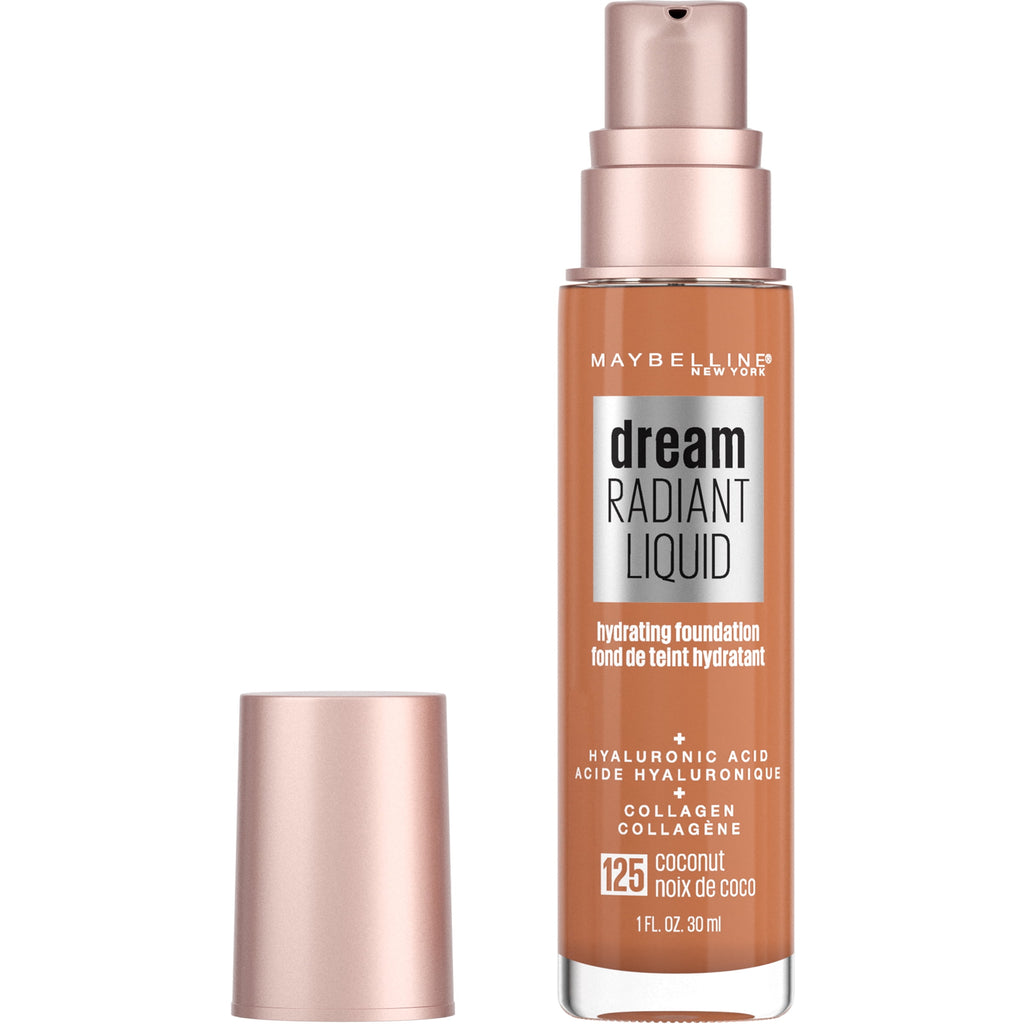 Maybelline Dream Radiant Liquid Medium Coverage Hydrating Foundation, Coconut, 1 fl. oz.