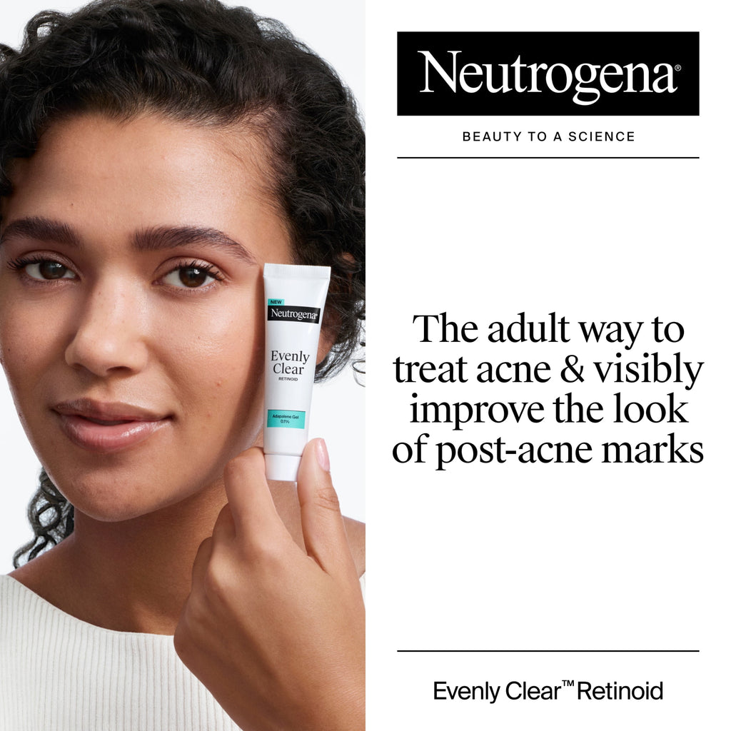 Neutrogena Evenly Clear Retinoid, Adapalene Gel 0.1%, 0.5 oz