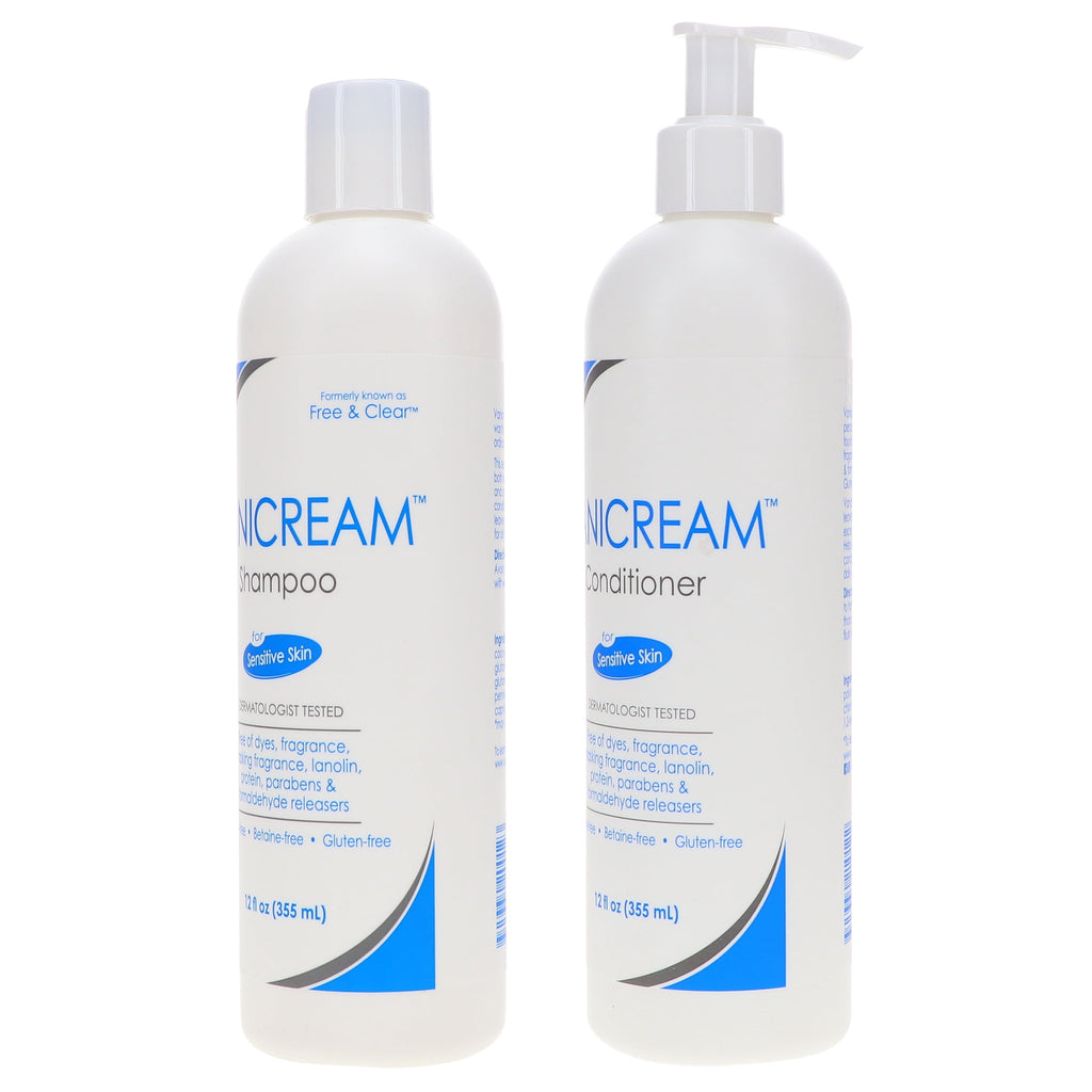 Vanicream (Free & Clear) Shampoo 12 oz & Conditioner 12 oz Combo Pack