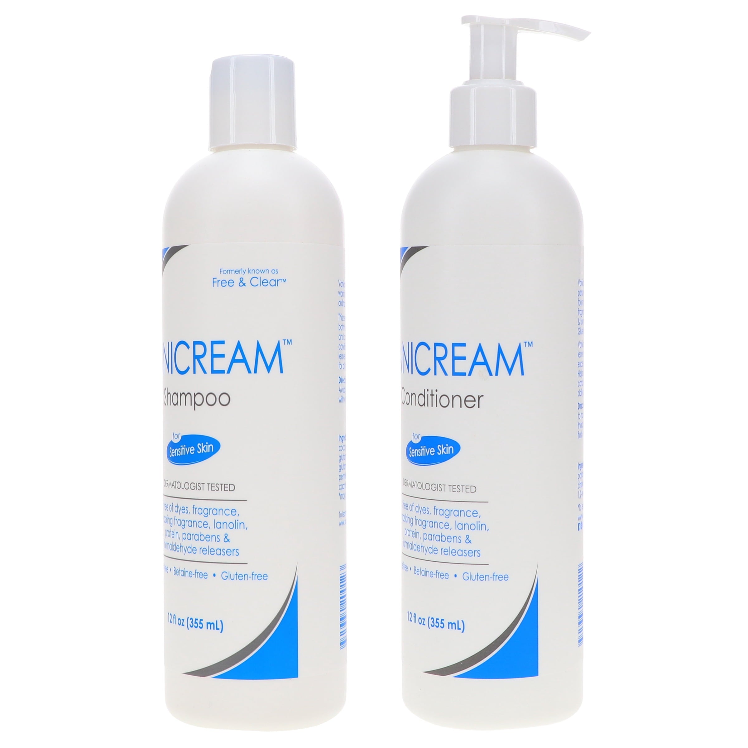 Vanicream (Free & Clear) Shampoo 12 oz & Conditioner 12 oz Combo Pack