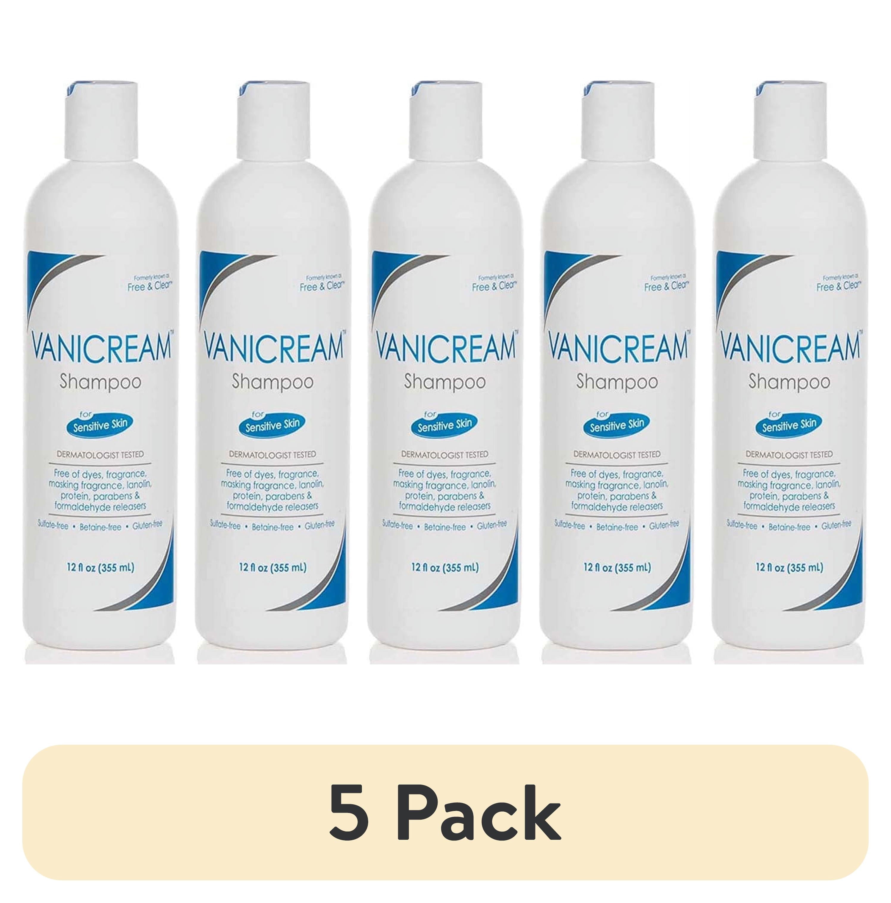 (5 pack) Free & Clear Shampoo 12 oz.