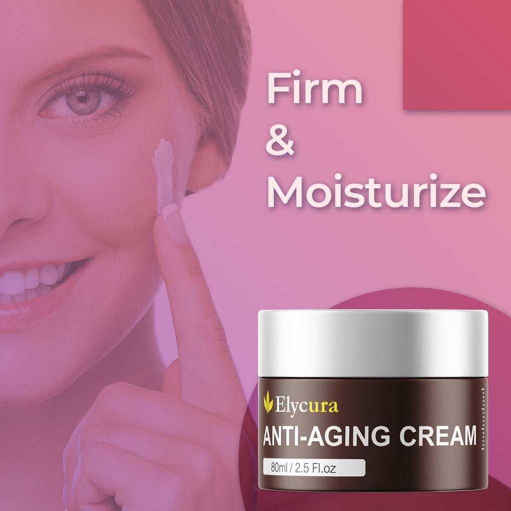 Elycura Anti-Wrinkle Cream Advanced Skin Moisturizer for Repair and Renew 30 Day Supply