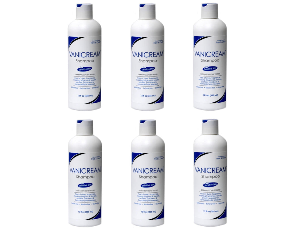6 Pack - Vanicream Hair Shampoo for Sensitive Skin , 12 FL OZ