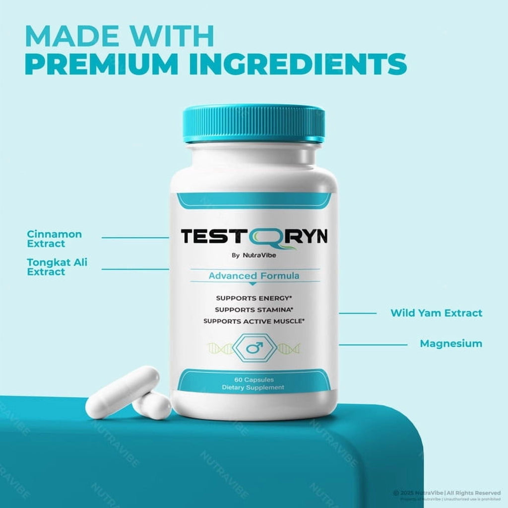 (3 Pack) Testoryn – Original Testoryn Capsules with a Natural Daily Blend for Energy & Wellness | Clean, Gentle, Easy-to-Swallow Pills (180 Capsules)