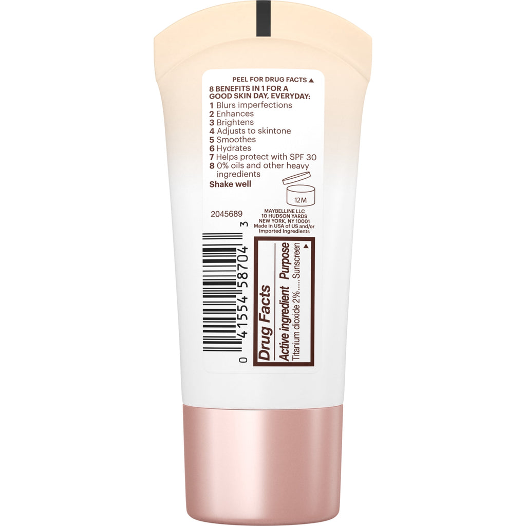 Maybelline Dream Fresh 8-in-1 Skin Perfector BB Cream Face Makeup, Light, 1 fl oz