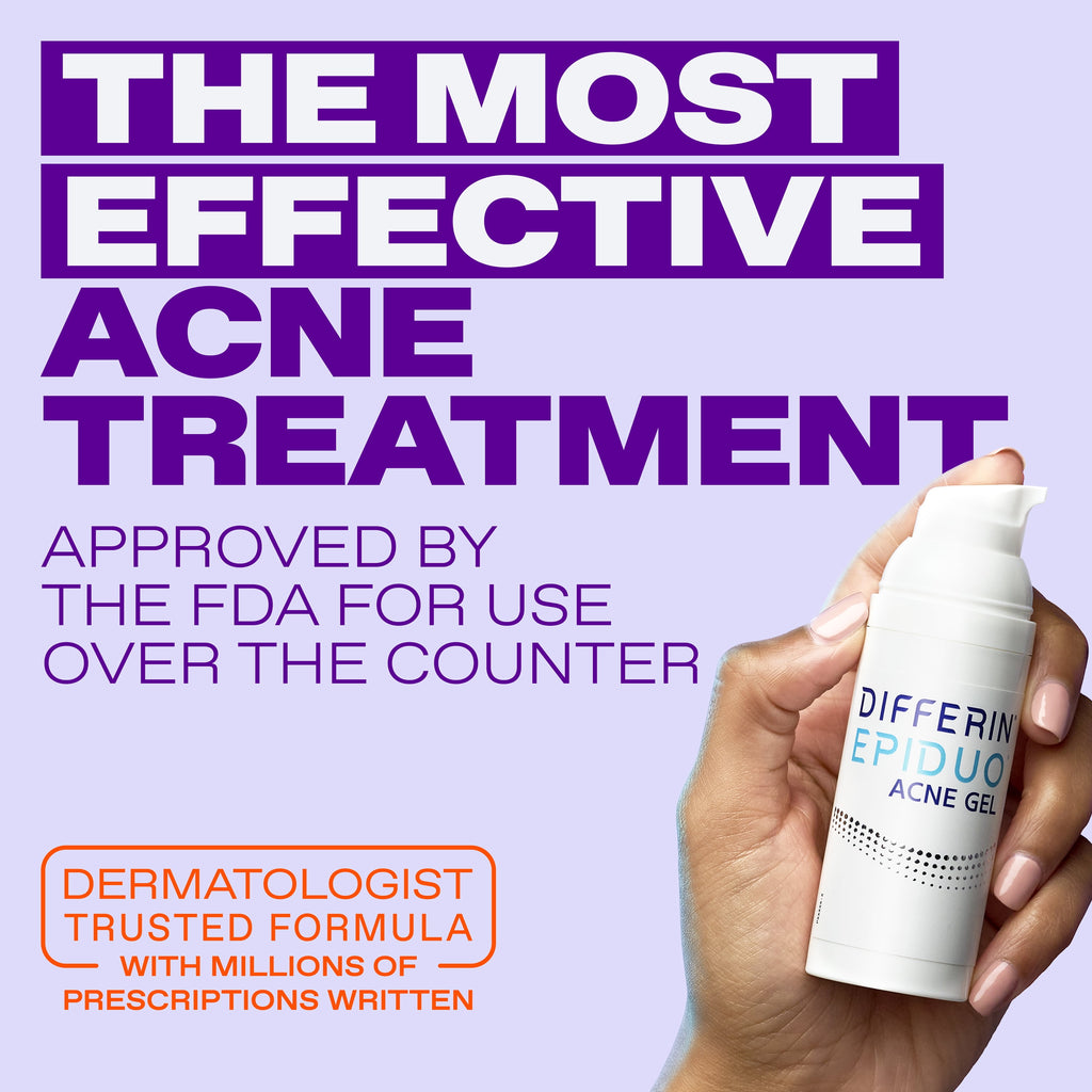 Differin Epiduo Pump 0.5oz with Adapalene 0.1% and Benzoyl Peroxide 2.5% Gel