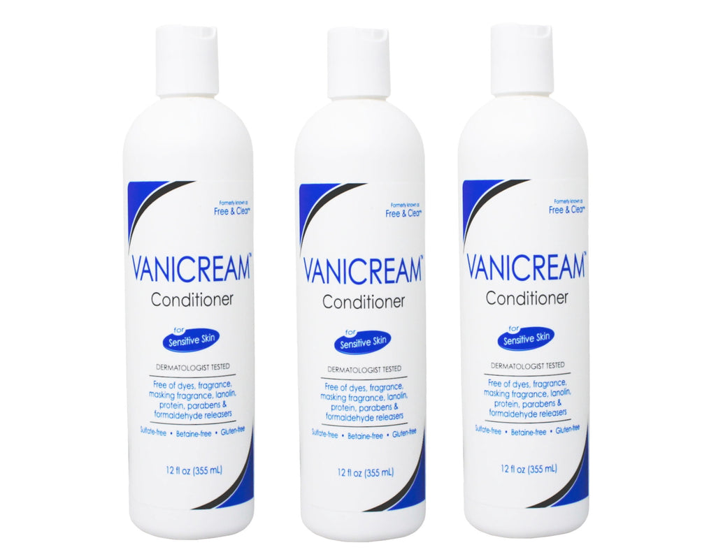 Vanicream Hair Conditioner for Sensitive Skin, 12 FL OZ (Pack of 3)