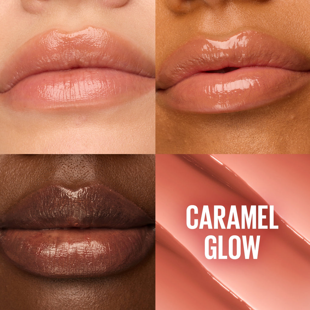 Maybelline Lifter Glaze Hydrating Lip Gloss Oil Balm with Hydrating Oil Blend, Caramel Glow, 0.1 oz