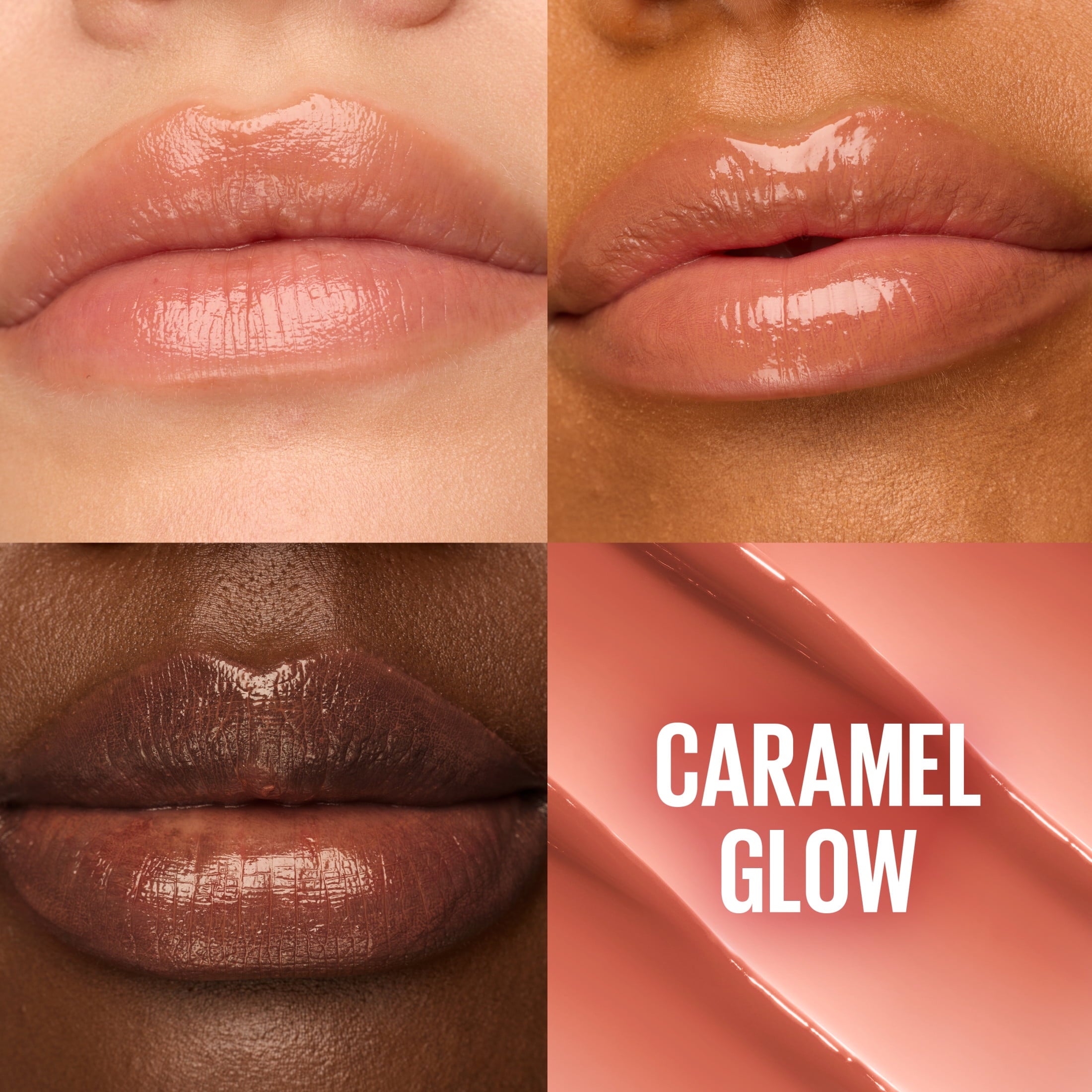 Maybelline Lifter Glaze Hydrating Lip Gloss Oil Balm with Hydrating Oil Blend, Caramel Glow, 0.1 oz