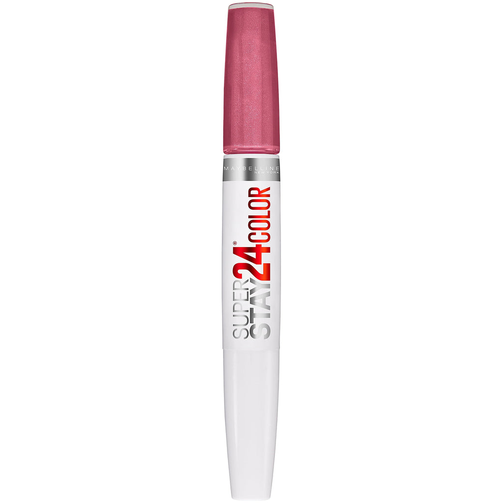 (2 pack) Maybelline Super Stay 24 2-Step Liquid Lipstick Makeup, 055 Perpetual Plum, 1 Kit
