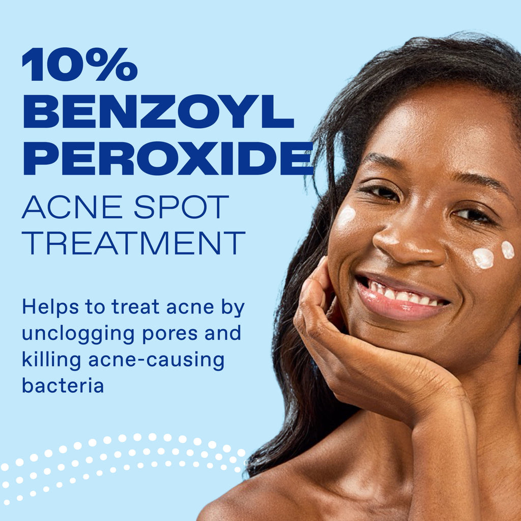 Differin Acne Spot Treatment with 10% Benzoyl Peroxide, Maximum Strength, Fast-Acting, Acne Treatment for Face & Body, 1 oz