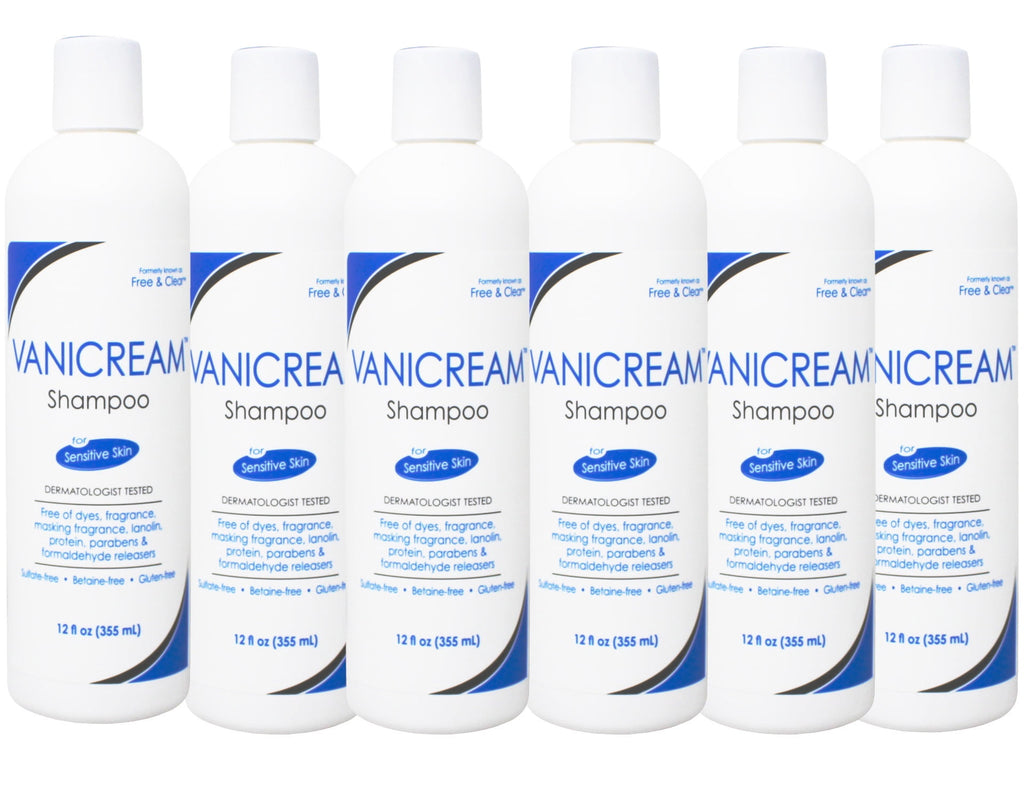 6 Pack - Vanicream Hair Shampoo for Sensitive Skin , 12 FL OZ