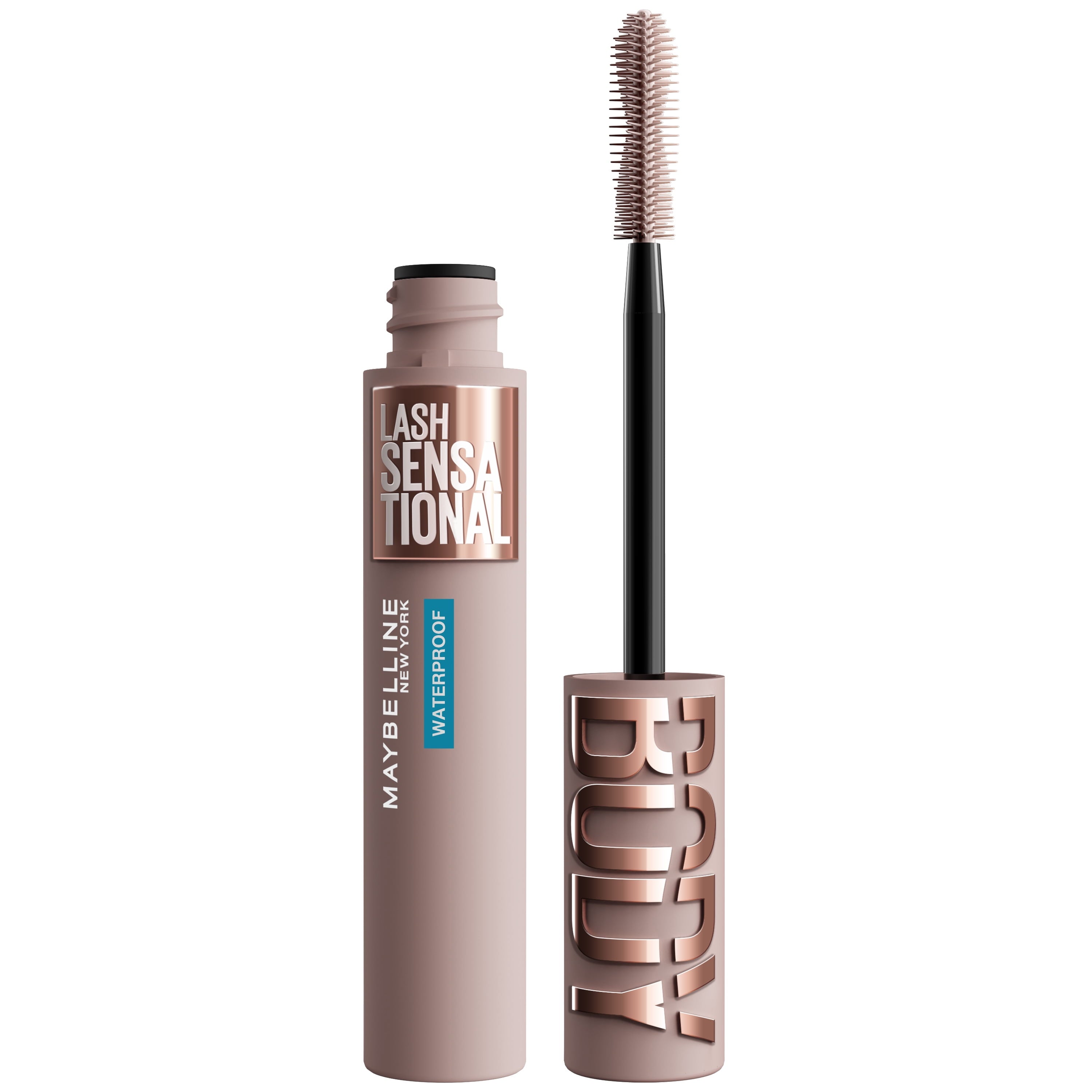 Maybelline Lash Sensational Body Mascara, Waterproof Very Black, 0.24 fl oz