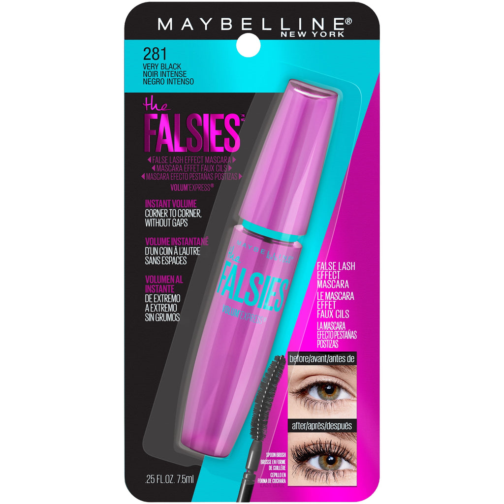 Maybelline The Falsies Washable Mascara Makeup, Very Black, 0.25 fl. oz.