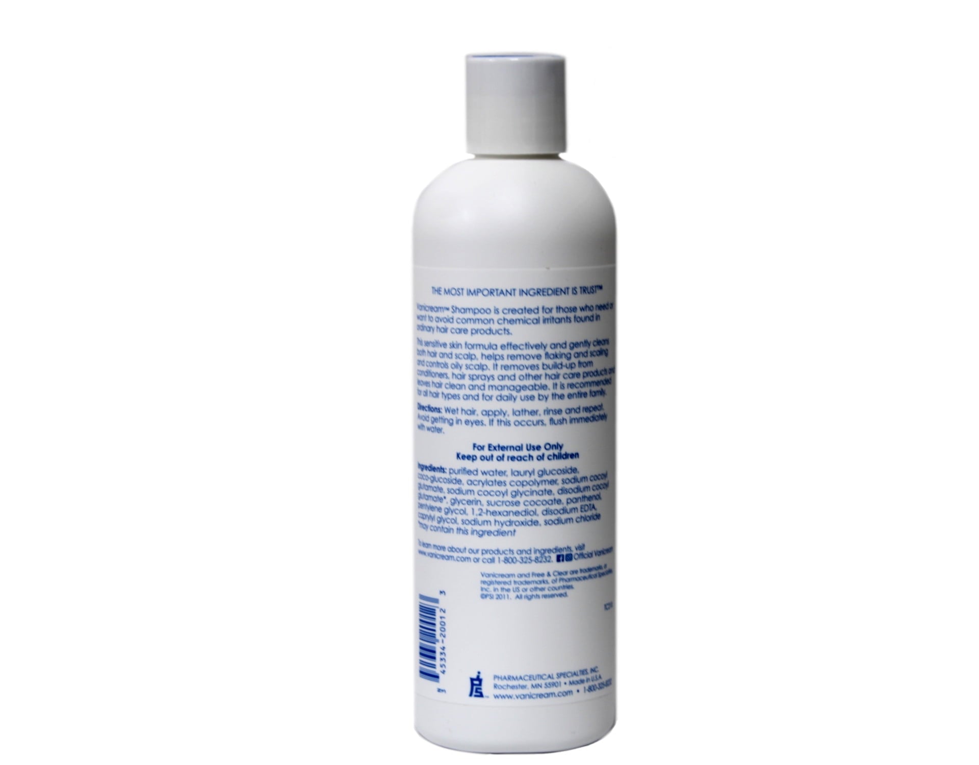 Vanicream Hair Shampoo for Sensitive Skin , 12 FL OZ - 5 Pack