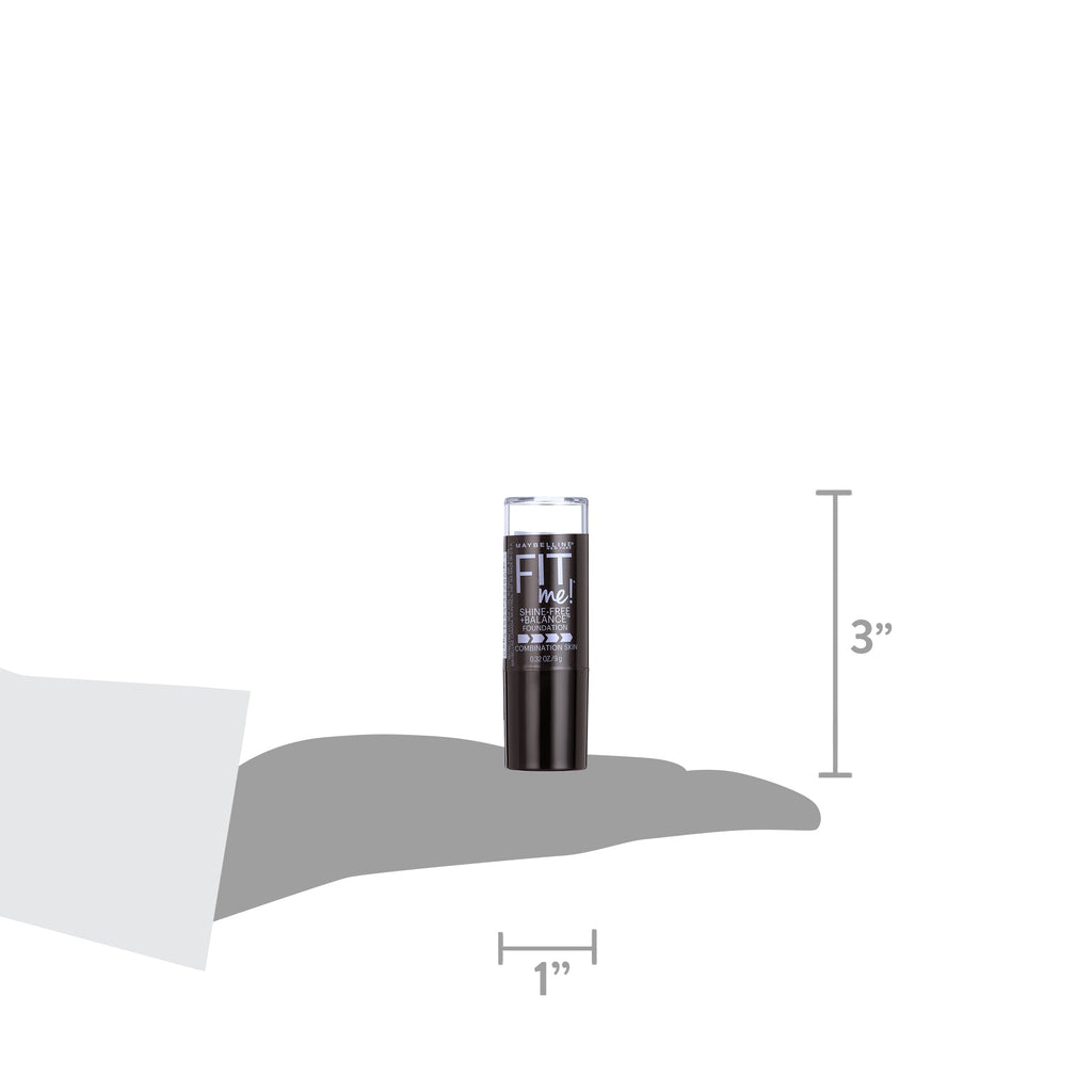Maybelline Fit Me Matte + Poreless Shine-Free Stick Foundation Makeup, 130 Buff Beige, 0.32 oz