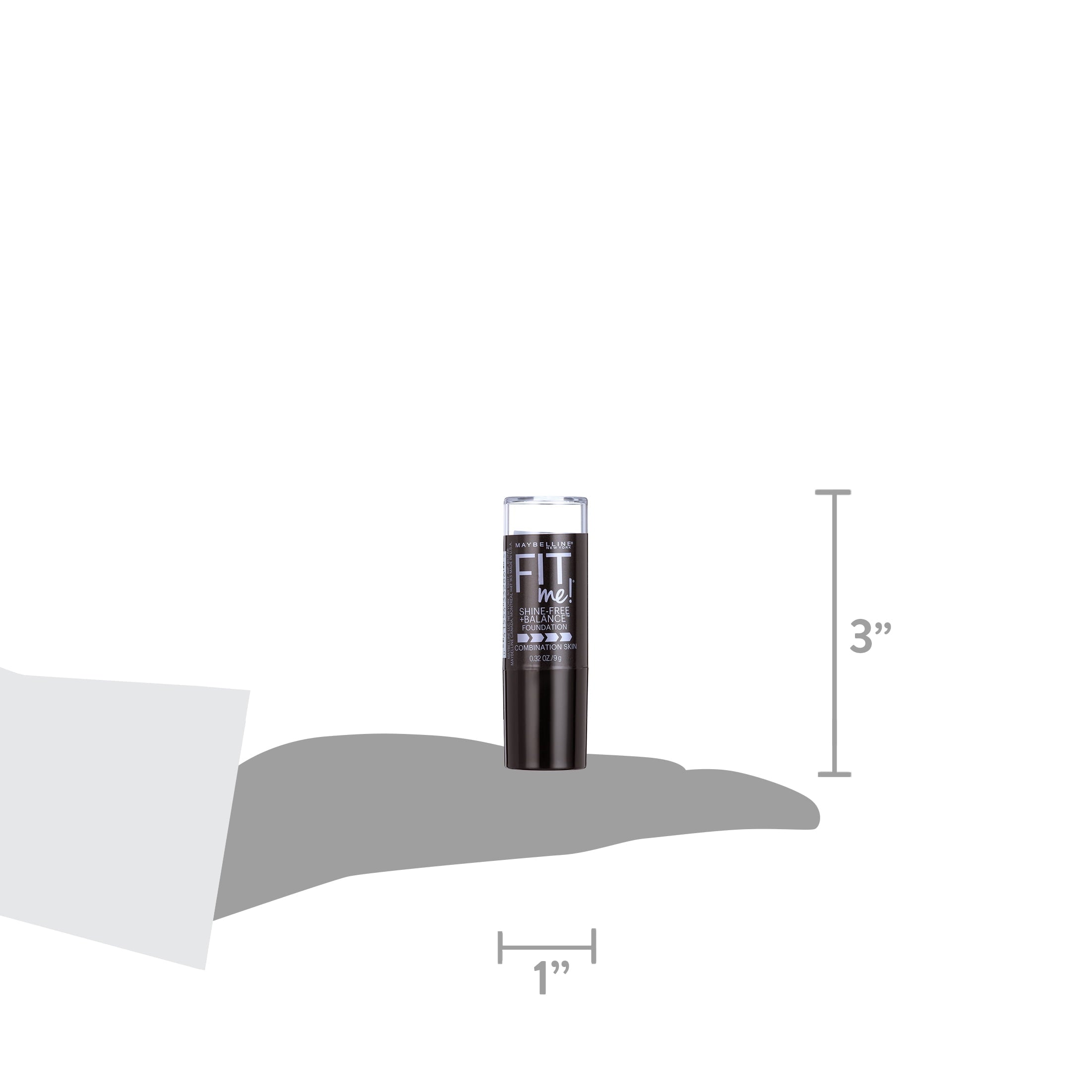 Maybelline Fit Me Matte + Poreless Shine-Free Stick Foundation Makeup, 130 Buff Beige, 0.32 oz