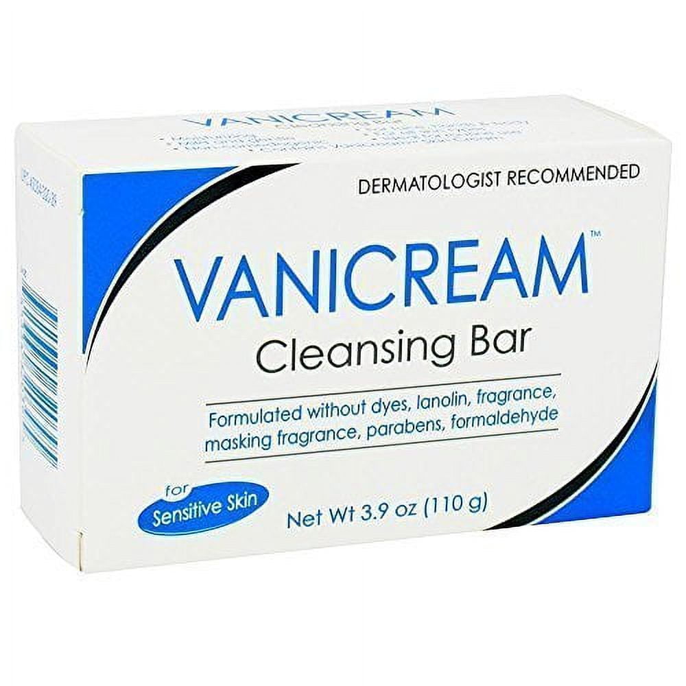 Vanicream Cleansing Bar Sensitive Skin, Fargrance Free, 3.9 Oz, 7-Pack