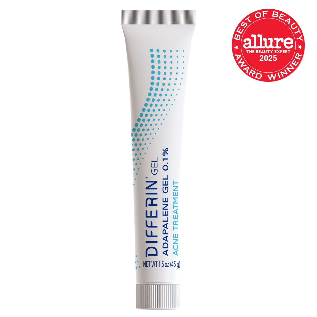 Differin Acne Treatment Gel, Retinoid Treatment for Face with 0.1% Adapalene, Gentle Skin Care for Acne Prone Sensitive Skin, 1.6 OZ