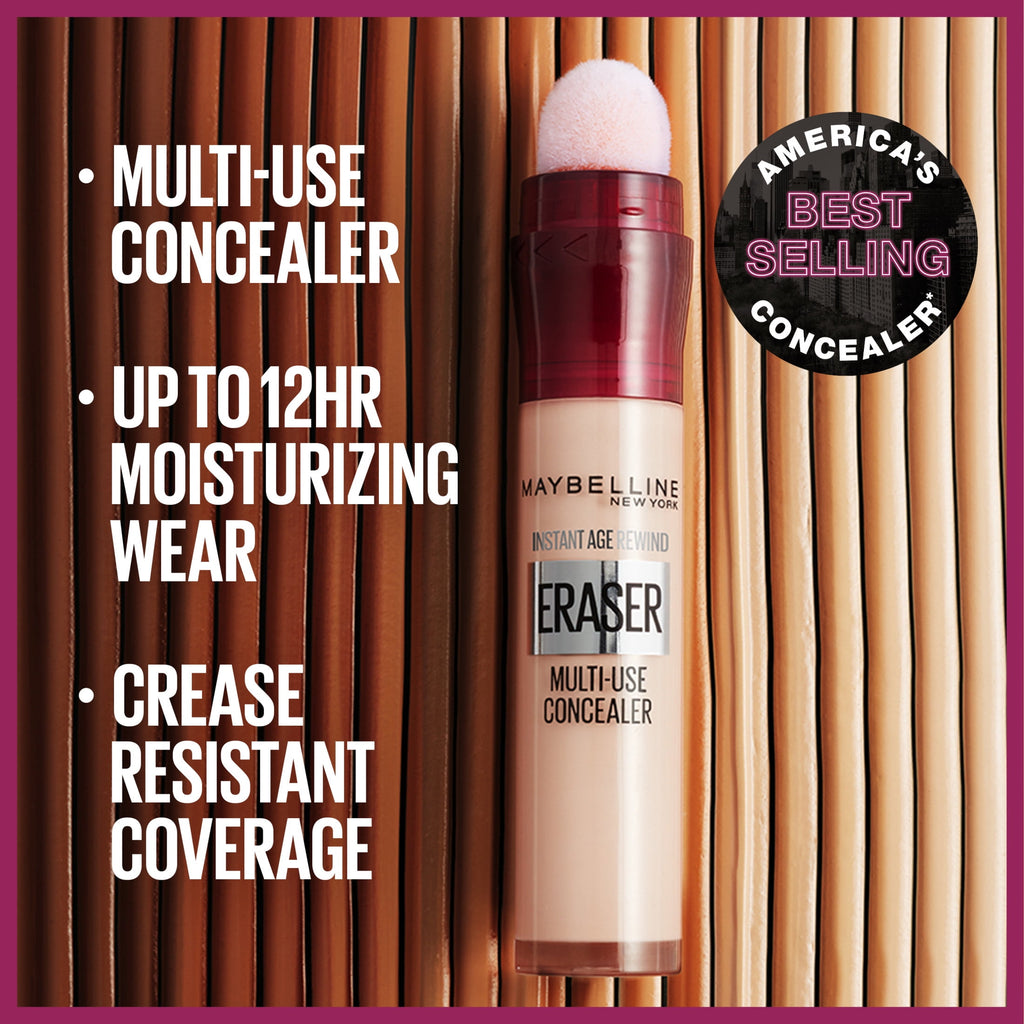 Maybelline Instant Age Rewind Eraser Multi-Use Concealer, Warm light 115, 0.2 fl oz
