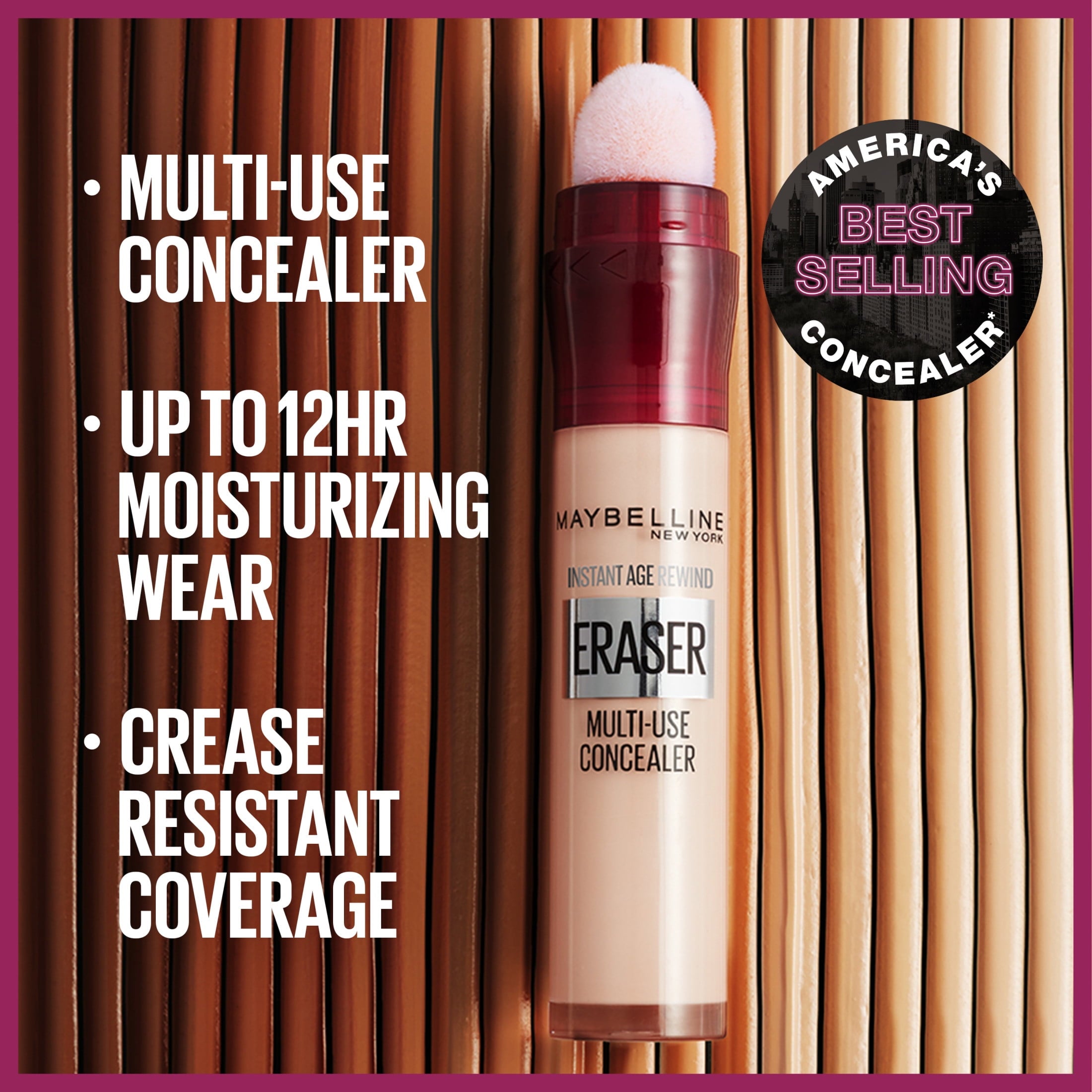 Maybelline Instant Age Rewind Eraser Multi-Use Concealer, Warm light 115, 0.2 fl oz