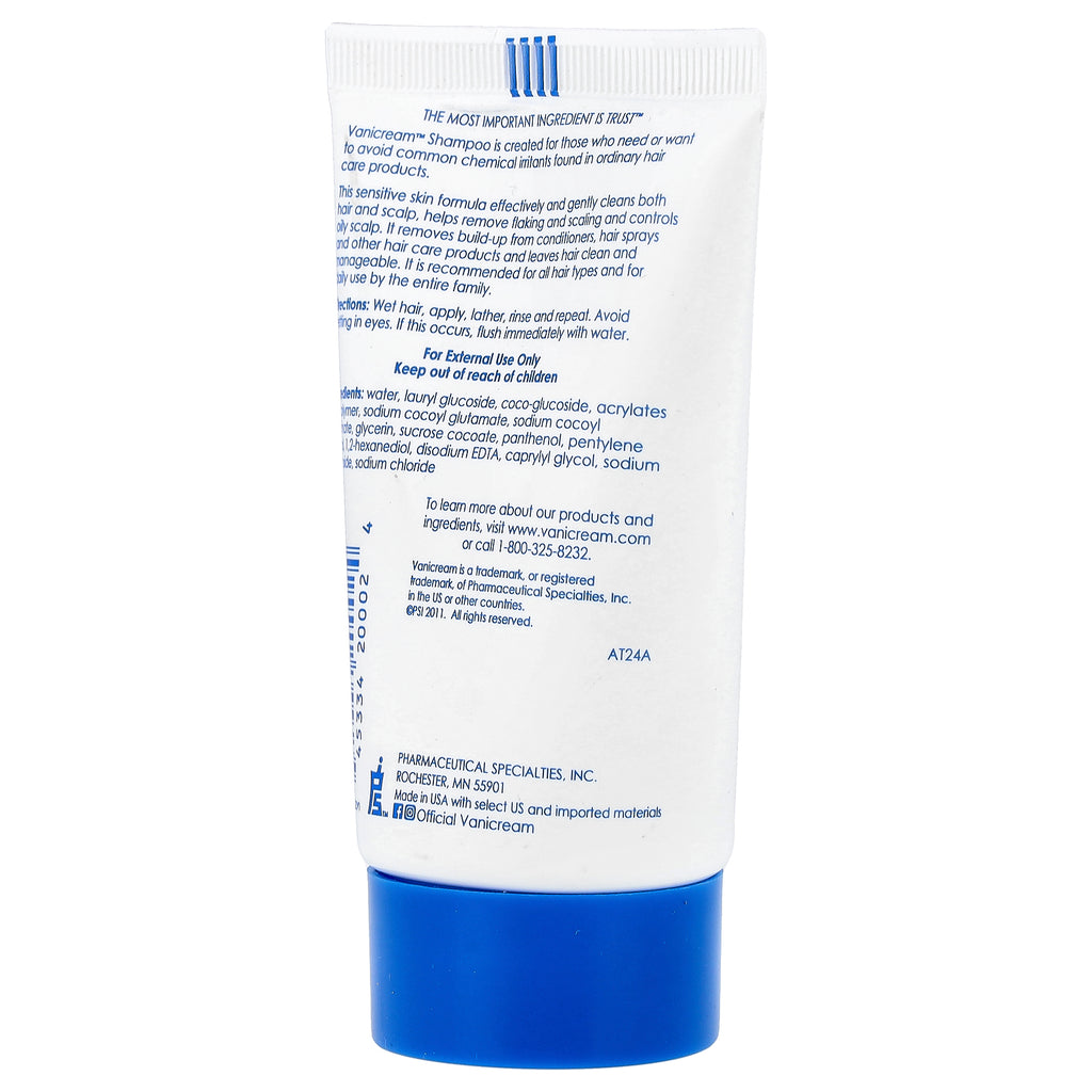 Free And Clear Gluten Free Shampoo For Sensitive Skin Travel Size