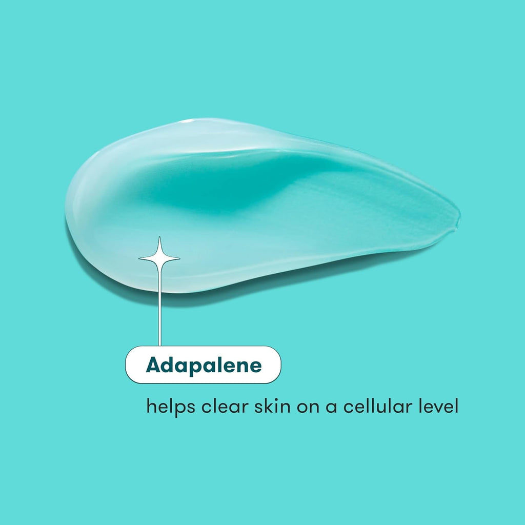 ProactivMD Paraben Free Adapalene Gel Acne Treatment, Prescription Strength Retinoid for Face and Body Acne, 0.1% Solution, 1.6 Oz