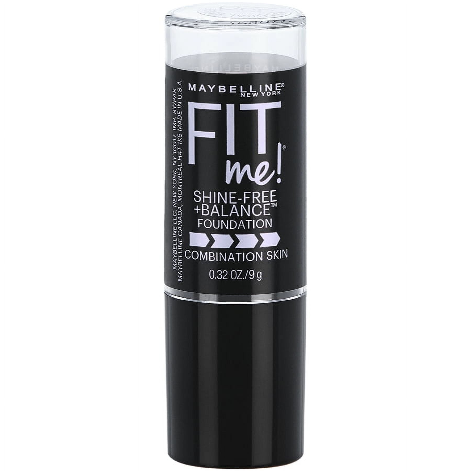 Maybelline Fit Me Matte + Poreless Shine-Free Stick Foundation Makeup, 220 Natural Beige, 0.32 oz
