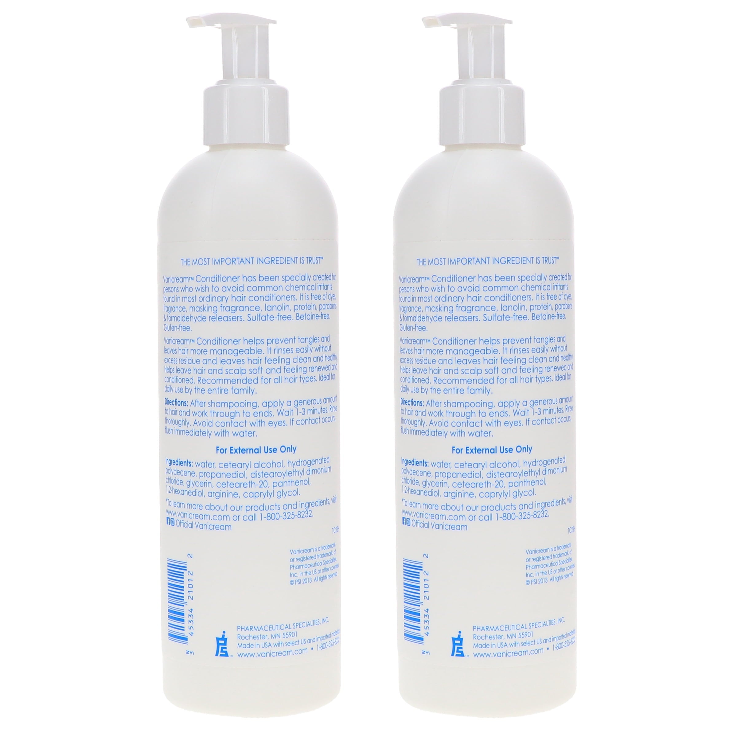 Vanicream Conditioner 12 oz 2 Pack