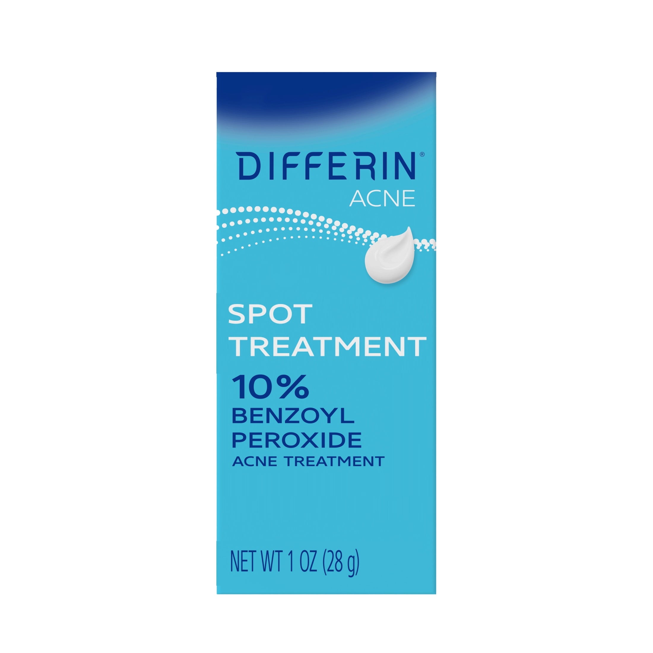 Differin Acne Spot Treatment with 10% Benzoyl Peroxide, Maximum Strength, Fast-Acting, Acne Treatment for Face & Body, 1 oz