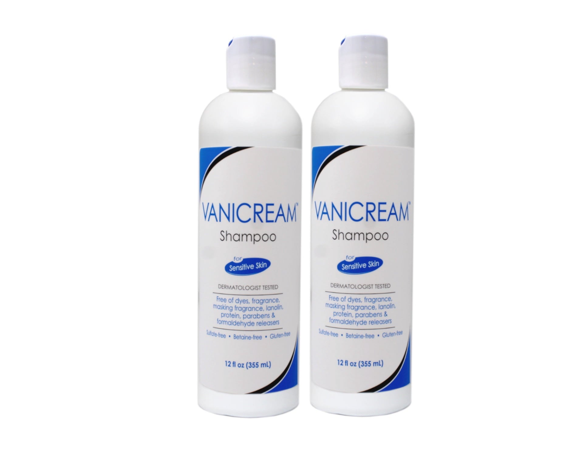 Vanicream Hair Shampoo for Sensitive Skin , 12 FL OZ - 2 Pack