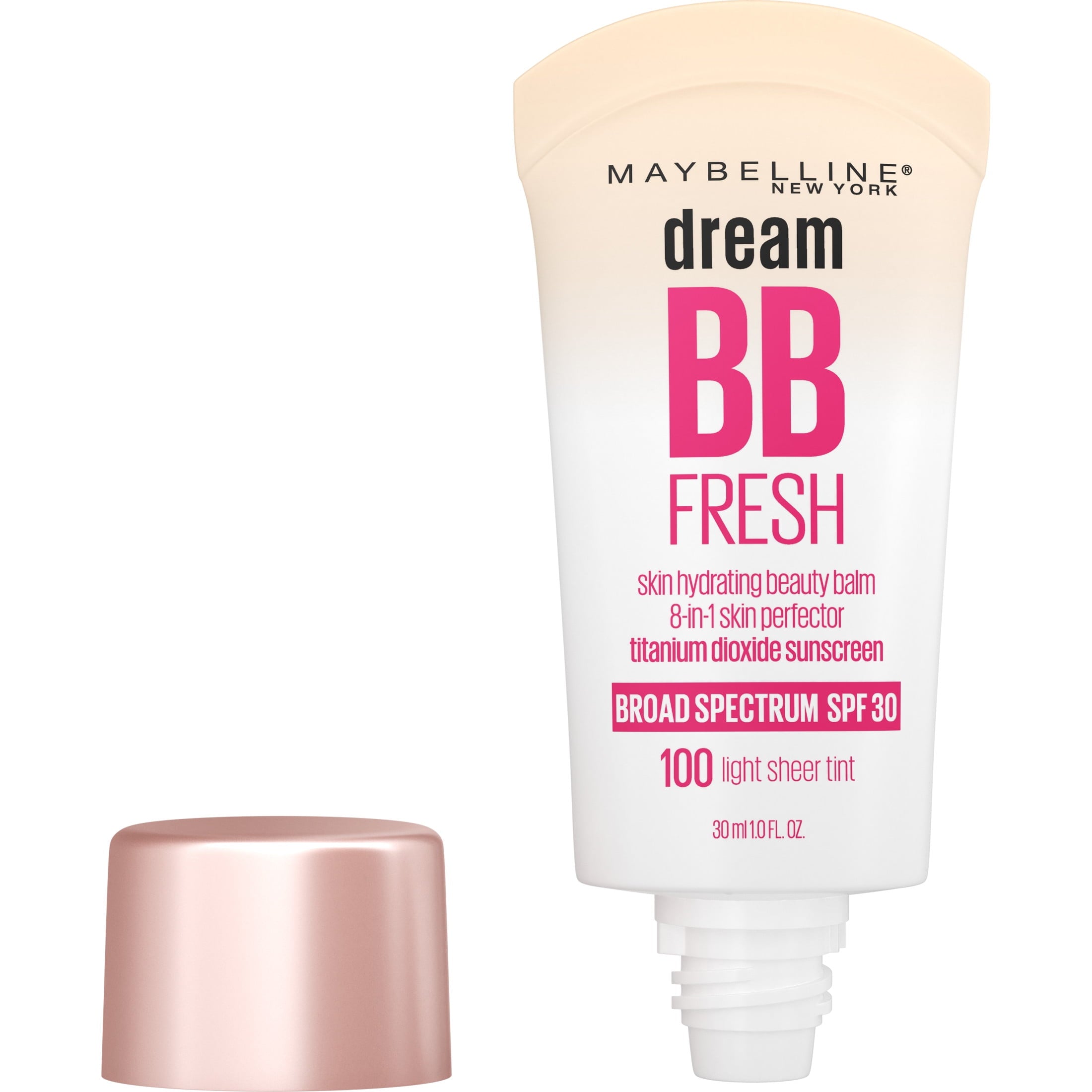 Maybelline Dream Fresh 8-in-1 Skin Perfector BB Cream Face Makeup, Light, 1 fl oz
