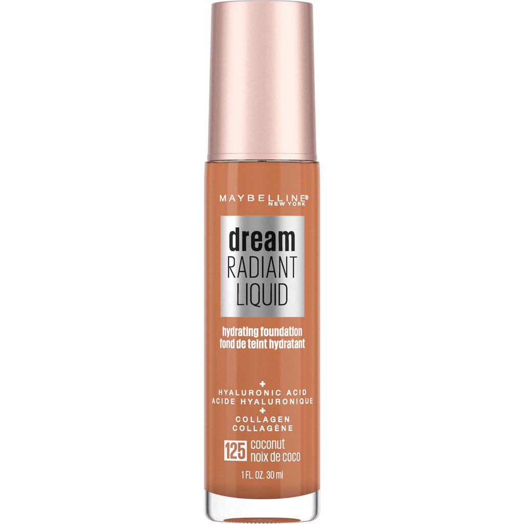 Maybelline Dream Radiant Liquid Medium Coverage Hydrating Foundation, Coconut, 1 fl. oz.