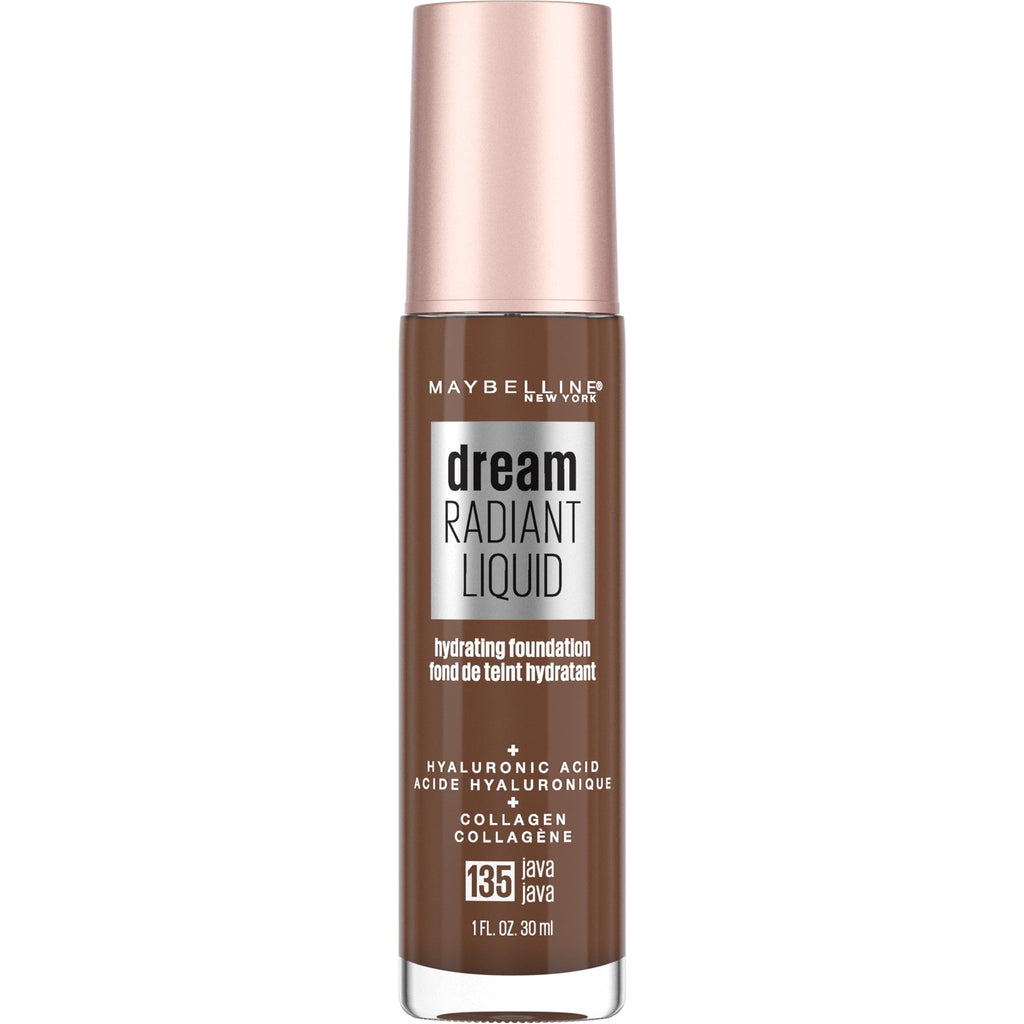 Maybelline Dream Radiant Liquid Medium Coverage Hydrating Foundation, Java, 1 fl. oz.