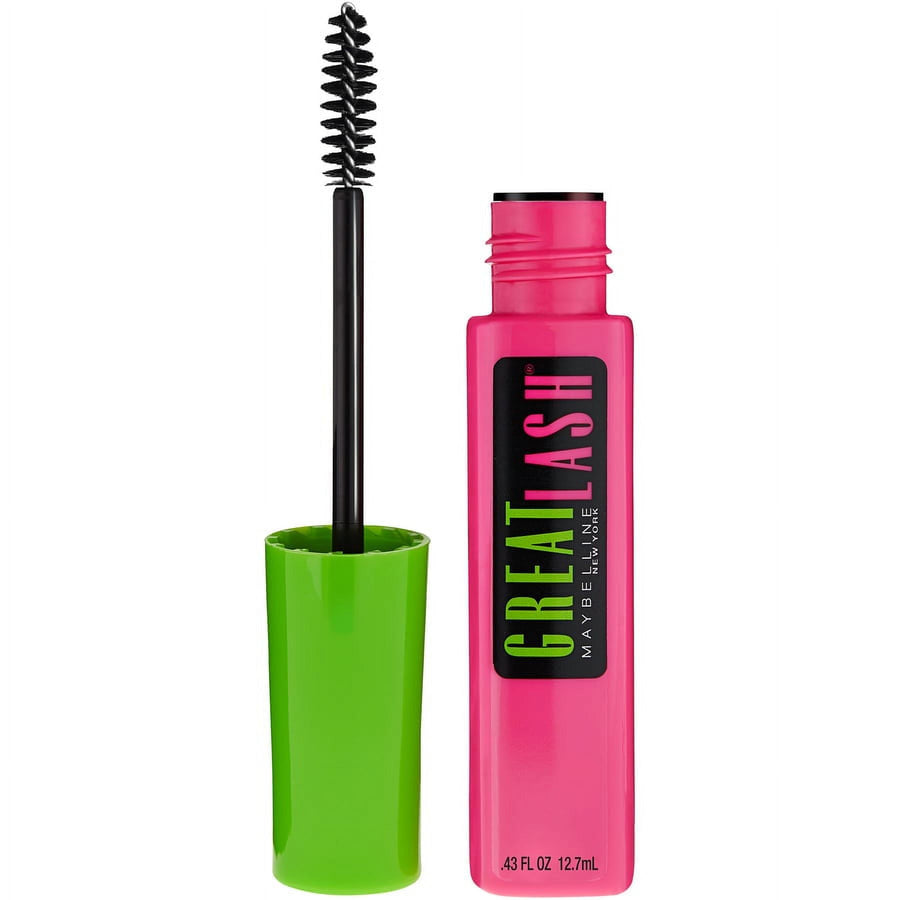 Maybelline Great Lash Volumizing Lengthening Washable Mascara, Brownish Black, 0.43 fl oz