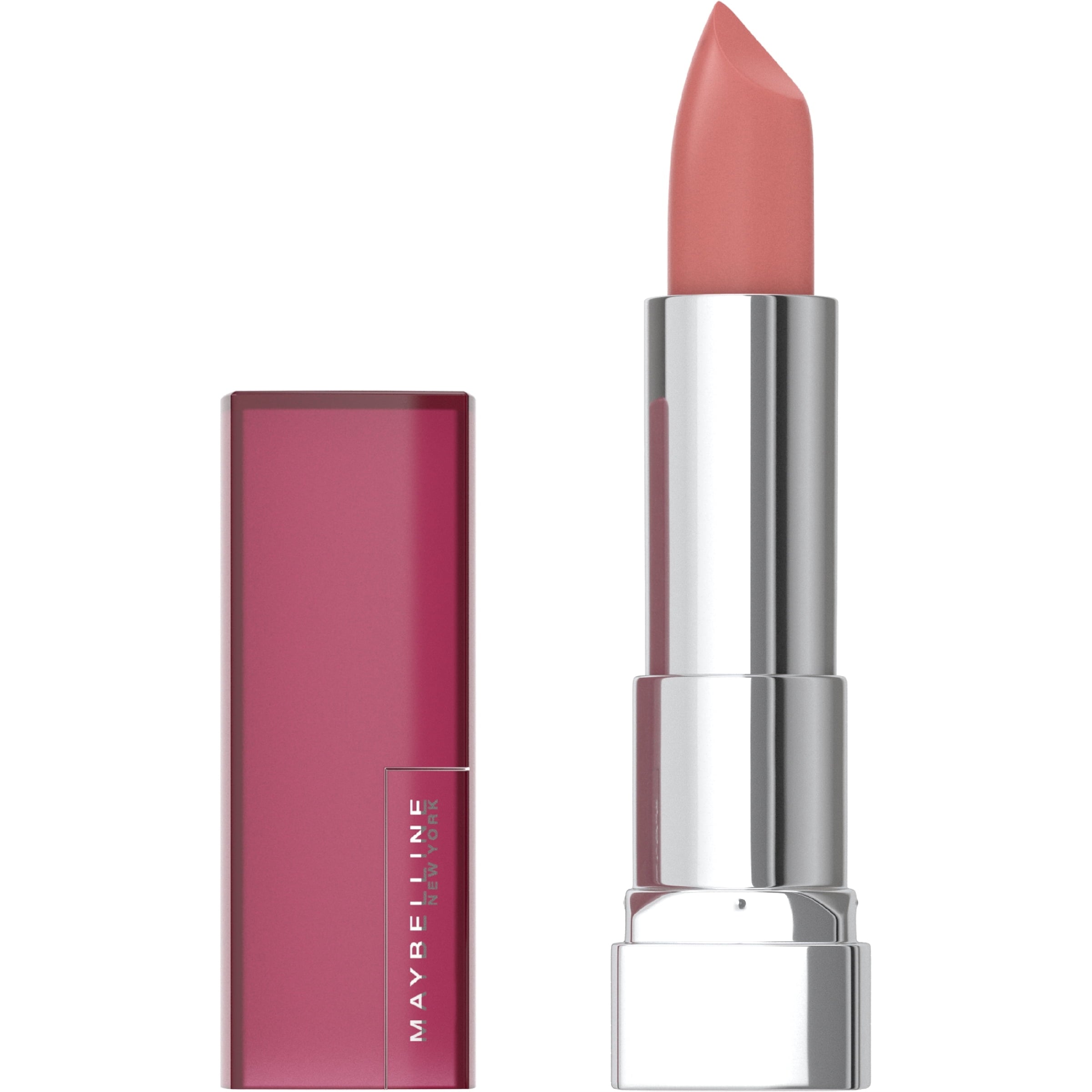 Maybelline Color Sensational The Mattes, Matte Finish Lipstick Makeup, Honey Pink, 0.15 oz.
