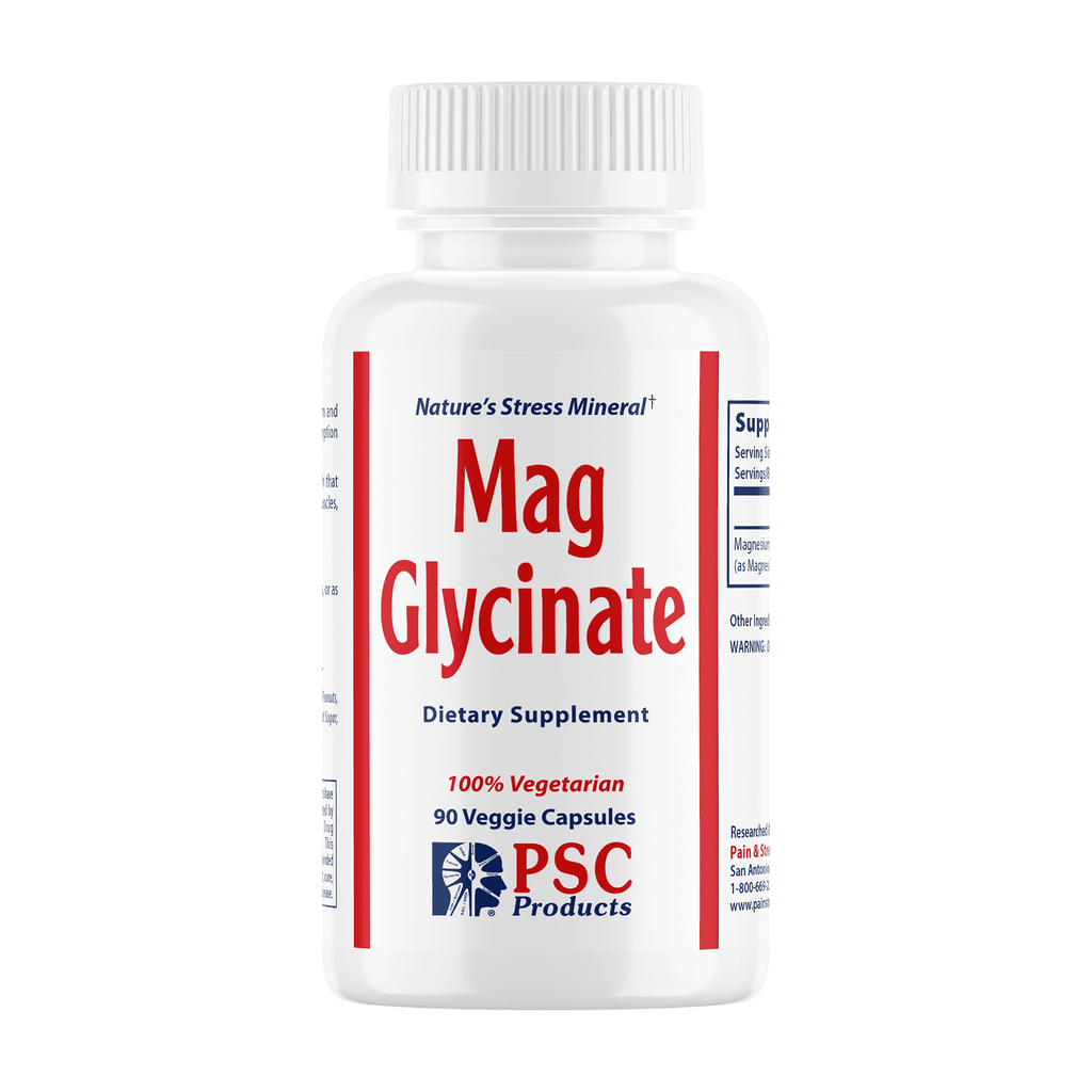 Magnesium Glycinate Supplement for Relaxation & Muscle Support, 90 Capsules