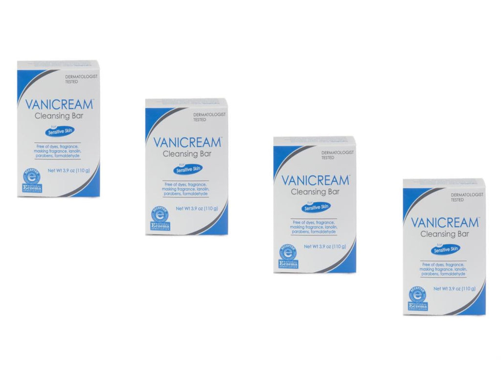 Vanicream Cleansing Bar 3.9 Oz (110 G) Pack of 4 by Vanicream